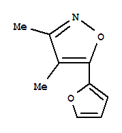 Isoxazole, 5-(2-furanyl)-3,4-dimethyl-(9ci) Structure,75601-30-8Structure