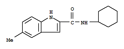 1H-indole-2-carboxamide,n-cyclohexyl-5-methyl-(9ci) Structure,757946-17-1Structure