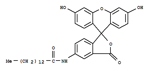 5-(Tetradecanoylamino)fluorescein, for fluorescence* Structure,75796-37-1Structure