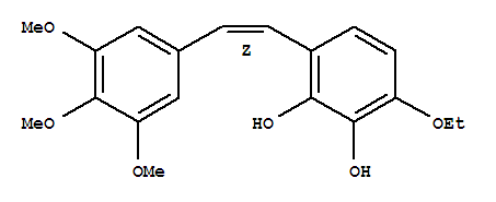 (Z)-3-ethoxy-6-(3,4,5-trimethoxystyryl)benzene-1,2-diol Structure,757996-17-1Structure