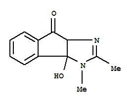 Indeno[1,2-d]imidazol-8(3h)-one, 3a,8a-dihydro-3a-hydroxy-2,3-dimethyl-(9ci) Structure,758637-31-9Structure