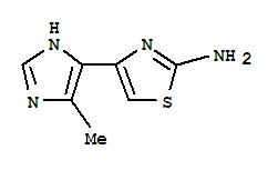 Thiazole, 2-amino-4-(4-methyl-5-imidazolyl)- (4ci) Structure,758718-69-3Structure