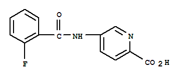 2-Pyridinecarboxylicacid,5-[(2-fluorobenzoyl)amino]-(9ci) Structure,759427-33-3Structure