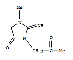 (9ci)-2-亞氨基-1-甲基-3-(2-氧代丙基)-4-咪唑啉酮結(jié)構(gòu)式_759430-95-0結(jié)構(gòu)式