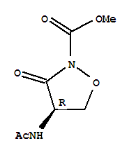 (r)-(9ci)-4-(乙?；被?-3-氧代-2-異噁唑啉羧酸甲酯結(jié)構(gòu)式_75975-46-1結(jié)構(gòu)式