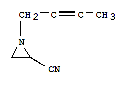 2-Aziridinecarbonitrile,1-(2-butynyl)-(9ci) Structure,75985-63-6Structure