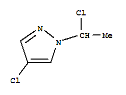 1H-pyrazole,4-chloro-1-(1-chloroethyl)-(9ci) Structure,760124-03-6Structure