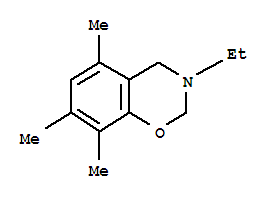 2H-1,3-benzoxazine,3-ethyl-3,4-dihydro-5,7,8-trimethyl-(9ci)Structure,760124-28-5Structure 2H-1,3-benzoxazine,3-ethyl-3,4-dihydro-5,7,8-trimethyl-(9ci) Structure,760124-28-5Structure