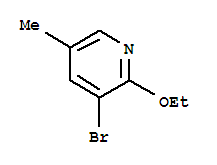 3-Bromo-2-ethoxy-5-methyl-pyridine Structure,760207-82-7Structure