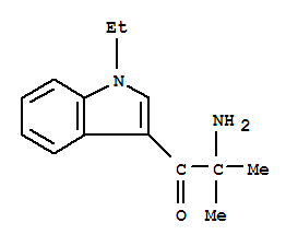 1-Propanone,2-amino-1-(1-ethyl-1h-indol-3-yl)-2-methyl-(9ci) Structure,761338-34-5Structure