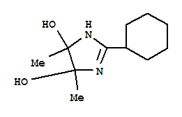 1H-imidazole-4,5-diol, 2-cyclohexyl-4,5-dihydro-4,5-dimethyl- (9ci) Structure,761348-76-9Structure