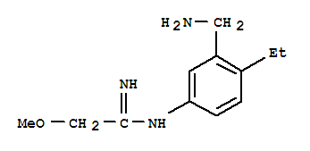 (9ci)-n-[3-(氨基甲基)-4-乙基苯基]-2-甲氧基-鹽酸乙脒結(jié)構(gòu)式_762222-49-1結(jié)構(gòu)式