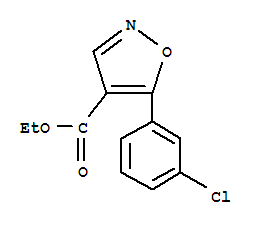 4-Isoxazolecarboxylicacid,5-(3-chlorophenyl)-,ethylester(9ci) Structure,76344-85-9Structure