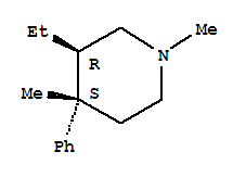 Piperidine, 3-ethyl-1,4-dimethyl-4-phenyl-, trans-(9ci) Structure,763870-61-7Structure