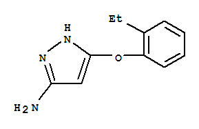 1H-pyrazol-3-amine,5-(2-ethylphenoxy)-(9ci) Structure,763890-72-8Structure