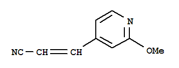 2-Propenenitrile,3-(2-methoxy-4-pyridinyl)-(9ci) Structure,764708-22-7Structure