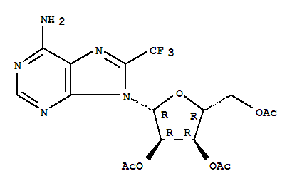 2,3,5-Tri-o-acetyl-8-trifluoromethyl adenosine Structure,76513-88-7Structure