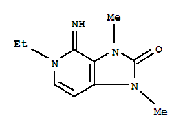 (9ci)-5-乙基-1,3,4,5-四氫-4-亞氨基-1,3-二甲基-2H-咪唑并[4,5-c]吡啶-2-酮結(jié)構(gòu)式_765222-17-1結(jié)構(gòu)式