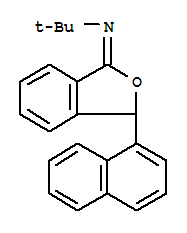 2-Propanamine, 2-methyl-n-[3-(1-naphthalenyl)-1(3h)-isobenzofuranylidene]- Structure,765306-76-1Structure