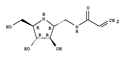 2-Propenamide, n-[[(2r,3r,4r,5r)-3,4-dihydroxy-5-(hydroxymethyl)-2-pyrrolidinyl]methyl]-(9ci) Structure,765308-98-3Structure