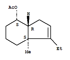 (3as,7s,7ar)-(9ci)-3-乙基-3a,4,5,6,7,7a-六氫-3a-甲基-1H-茚-7-醇乙酯結(jié)構(gòu)式_766519-68-0結(jié)構(gòu)式