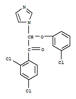 Ethanone, 2-(3-chlorophenoxy)-1-(2,4-dichlorophenyl)-2-(1h-imidazol-1-yl)- Structure,767234-92-4Structure