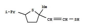 Ethenethiol, 2-[tetrahydro-2-methyl-5-(1-methylethyl)-2-thienyl]-(9ci) Structure,767329-96-4Structure