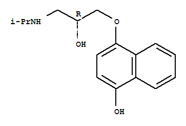 4-[(2R)-2-hydroxy-3-[(1-methylethyl)amino]propoxy]-1-naphthalenol Structure,76792-97-7Structure