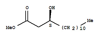 S-(3)-羥基肉豆蔻酸甲酯結(jié)構(gòu)式_76835-67-1結(jié)構(gòu)式