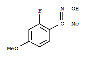 Ethanone,1-(2-fluoro-4-methoxyphenyl)-,oxime(9ci) Structure,770722-59-3Structure