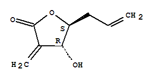 (4r,5s)-(9ci)-二氫-4-羥基-3-亞甲基-5-(2-丙烯基)-2(3H)-呋喃酮結(jié)構(gòu)式_770744-20-2結(jié)構(gòu)式