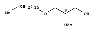 1-鄰十六基-2-鄰乙酰基-sn-甘油結(jié)構(gòu)式_77133-35-8結(jié)構(gòu)式