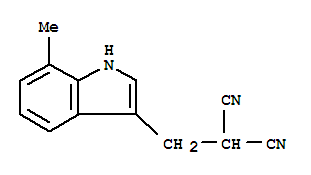 Propanedinitrile, [(7-methyl-1h-indol-3-yl)methyl]-(9ci) Structure,771526-87-5Structure