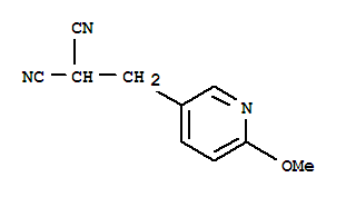 Propanedinitrile, [(6-methoxy-3-pyridinyl)methyl]-(9ci) Structure,771550-09-5Structure