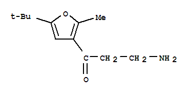 1-Propanone,3-amino-1-[5-(1,1-dimethylethyl)-2-methyl-3-furanyl]-(9ci) Structure,771571-74-5Structure