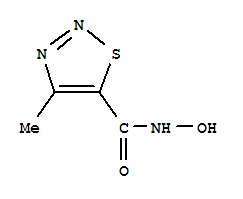 1,2,3-Thiadiazole-5-carboxamide,n-hydroxy-4-methyl-(9ci) Structure,77196-89-5Structure