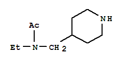 N-ethyl-n-piperidin-4-ylmethyl-acetamide Structure,772313-51-6Structure