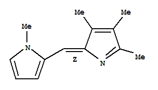 (9ci)-1-甲基-2-[(z)-(3,4,5-三甲基-2H-吡咯-2-基)甲基]-1H-吡咯結(jié)構(gòu)式_772331-75-6結(jié)構(gòu)式