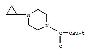 1-Cyclopropylpiperazine-4-carboxylic acid tert-butyl ester Structure,77278-34-3Structure