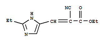 2-Propenoicacid,2-cyano-3-(2-ethyl-1h-imidazol-4-yl)-,ethylester(9ci) Structure,773082-59-0Structure