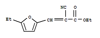 2-Propenoicacid,2-cyano-3-(5-ethyl-2-furanyl)-,ethylester(9ci) Structure,773090-90-7Structure