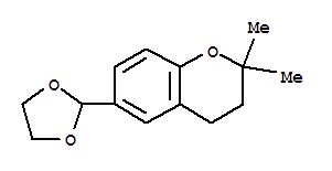 (9ci)-6-(1,3-二氧雜烷-2-基)-3,4-二氫-2,2-二甲基-2H-1-苯并吡喃結(jié)構(gòu)式_773102-09-3結(jié)構(gòu)式