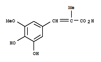 2-Propenoic acid, 3-(3,4-dihydroxy-5-methoxyphenyl)-2-methyl-(9ci) Structure,773112-85-9Structure