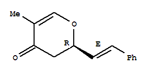 4H-pyran-4-one,2,3-dihydro-5-methyl-2-[(1e)-2-phenylethenyl]-,(2r)-(9ci) Structure,773879-84-8Structure