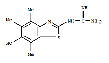 (9ci)-(6-羥基-4,5,7-三甲基-2-苯并噻唑)-胍結(jié)構(gòu)式_774518-64-8結(jié)構(gòu)式