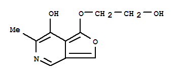 (9ci)-1-(2-羥基乙氧基)-6-甲基-呋喃并[3,4-c]吡啶-7-醇結(jié)構(gòu)式_775235-07-9結(jié)構(gòu)式