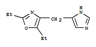 (9ci)-2,5-二乙基-4-(1H-咪唑-4-甲基)-噁唑結(jié)構(gòu)式_775272-13-4結(jié)構(gòu)式