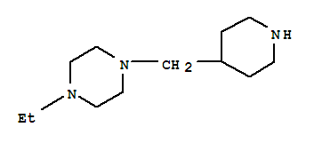 1-乙基-4-(哌啶-4-甲基)哌嗪結(jié)構(gòu)式_775288-25-0結(jié)構(gòu)式