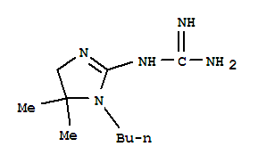 (9ci)-(1-丁基-4,5-二氫-5,5-二甲基-1H-咪唑-2-基)-胍結(jié)構(gòu)式_775519-55-6結(jié)構(gòu)式