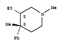 Piperidine, 3-ethyl-1,4-dimethyl-4-phenyl-, cis-(9ci) Structure,775523-26-7Structure